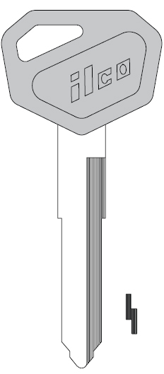 [KW15BP] Ilco KW15BP Kawasaki Motorcycle Key Blank