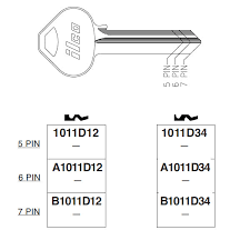 [1011D12] Russwin Master Blank 1011D12