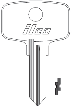 [1527] Ilco 1527 Snap-On Tool Box Key Blank