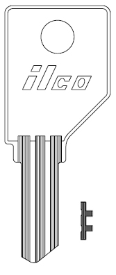 [1534] Ilco 1534 Shaw Walker Key Blank