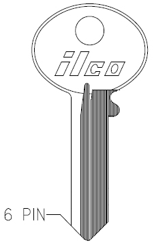 [L1003M] Ilco L1003M Corbin Key Blank
