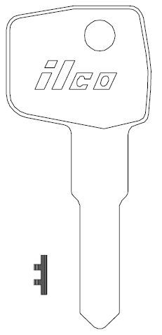 [1594] Ilco 1594 Canada Post Mailbox Key Blank