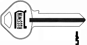 [A1011-24N] Ilco A1011-24N Corbin Master Blank Nickel Silver 