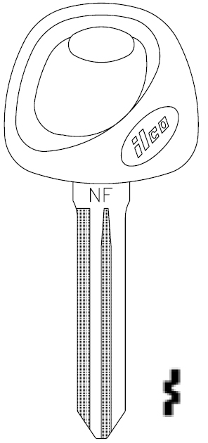 [X280-P] Ilco X280-P Hyundai Key Blank HY15-P