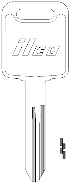 [X268 DA39] Ilco X268 Nissan Key Blank DA39