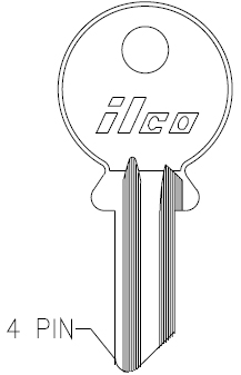 [997B] Ilco 997B Key Blank Y6