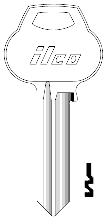 [A1012-59B1] Ilco A1012-59B1 Corbin Key Blank