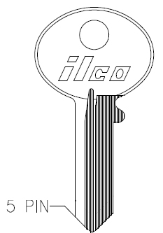 [1003A] Ilco 1003A Corbin Key Blank