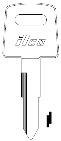 [HD72] Ilco X57 Honda Motorcycle Key Blank HD72