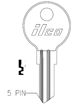 [1054G] Ilco 1054G Key Blank FR3 J46