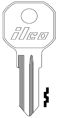 [1611R] Ilco 1611R Gas Cap Key Blank