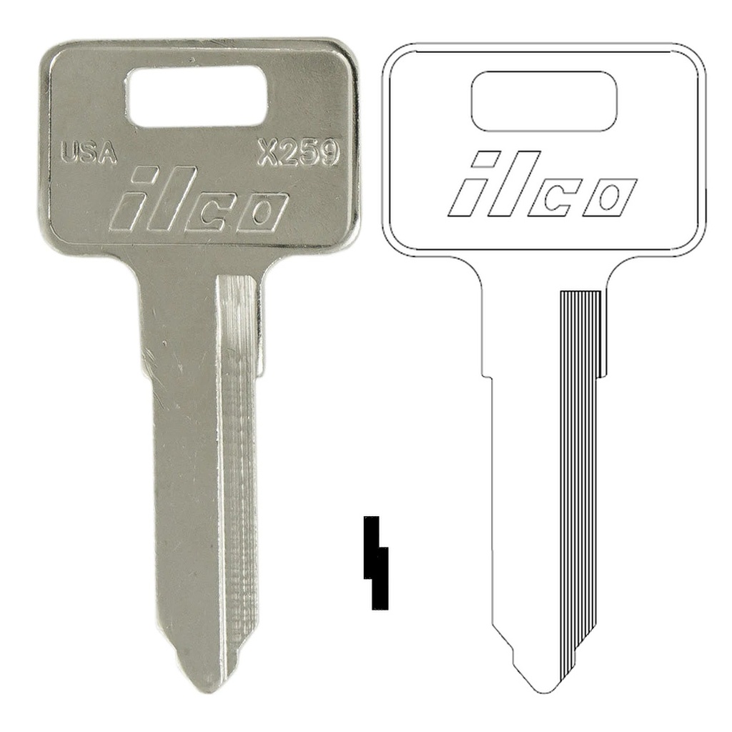 [X259] Kawasaki Motorcycle Blank X259