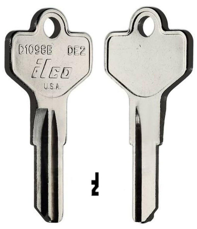[D1098B] Ilco D1098B Key Blank DE2