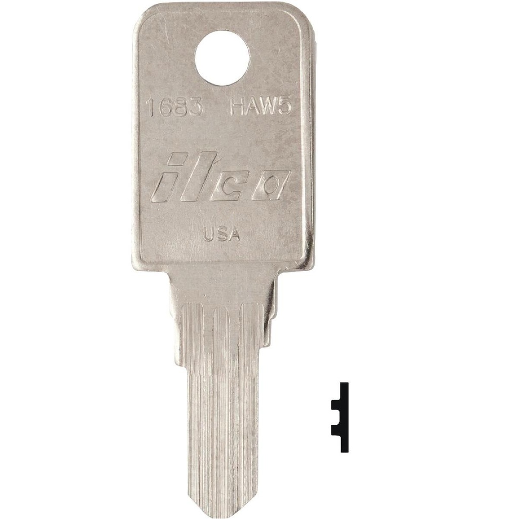 [1683] Ilco 1683 Key Blank HAW5