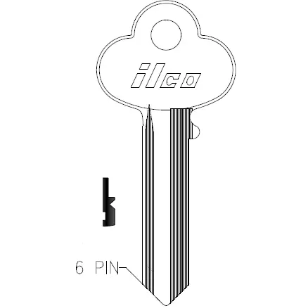 [R1001EE] Ilco R1001EE Corbin Key Blank CO35