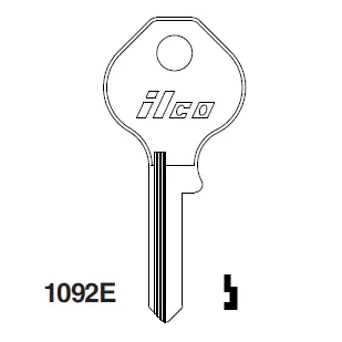 [1092E] Ilco 1092E Master Lock Key Blank M9