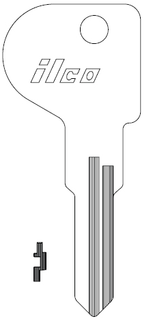 [1659R] Ilco 1659R Canada Post Key Blank