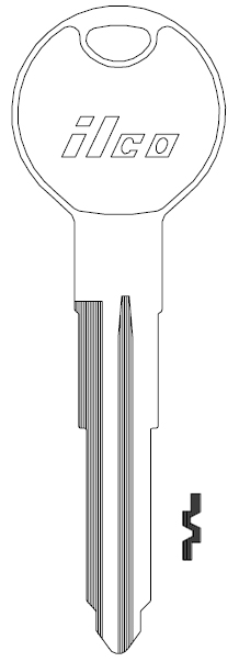 [MAZ7] Ilco X222 Mazda Truck Key Blank MZ27