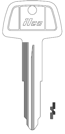 [X224 MIT11R] Ilco X224 Mitsubishi Key Blank MIT3