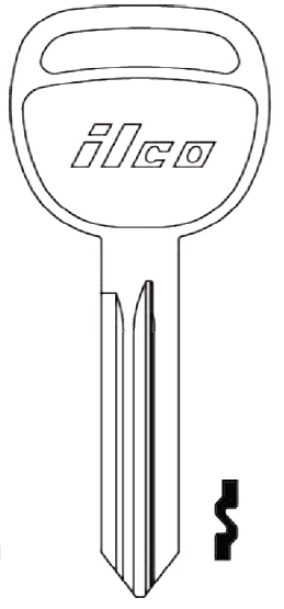 [P1115] Ilco P1115 Saturn Ion 2003-07 Key Blank B-106, B-109