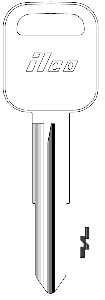 [X198] Ilco X198 Key Blank B74