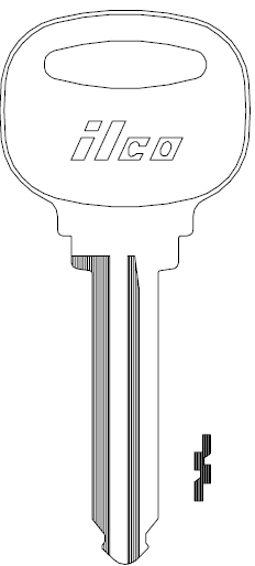 [X202] Ilco X202 Ford Key Blank H59