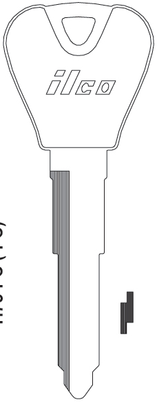 [X244] Ilco X244 Ford Keyblank H76