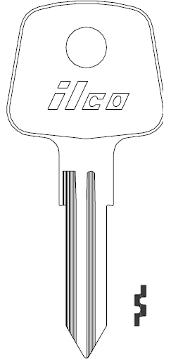 [X51  AA2] Ilco X51 Audi/Honda/Jaguar Key Blank AA2