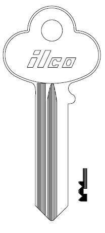 [1001EB] Ilco 1001EB Corbin Key Blank CO3