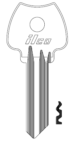[1004N] Ilco 1004N Lockwood Key blank