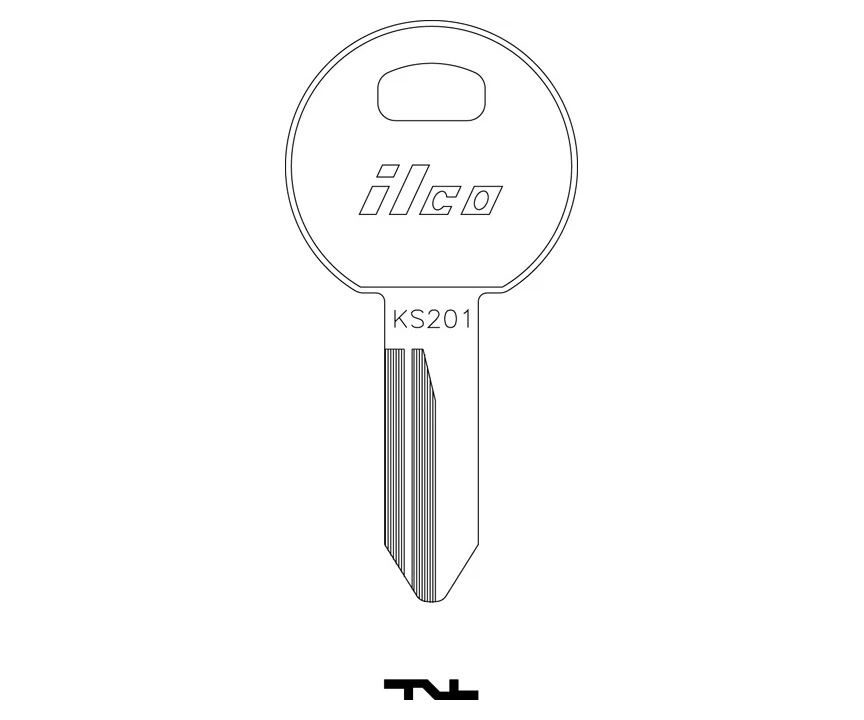 [1622] Ilco 1622 Key Blank TM14