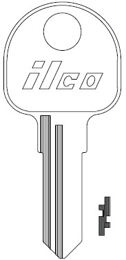 [1670] Ilco 1670 Hafele Key Blank