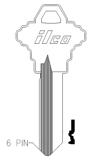 [A1145CE] Ilco A1145CE Schlage Key Blank 