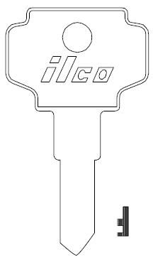 [BN-1] Ilco K1122D Bargman Key Blank BN1