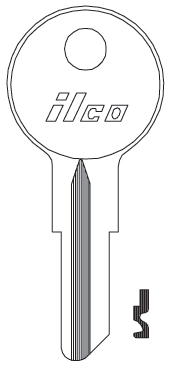 [CC1] Ilco CC1 (Club) Golf Cart Key Blank