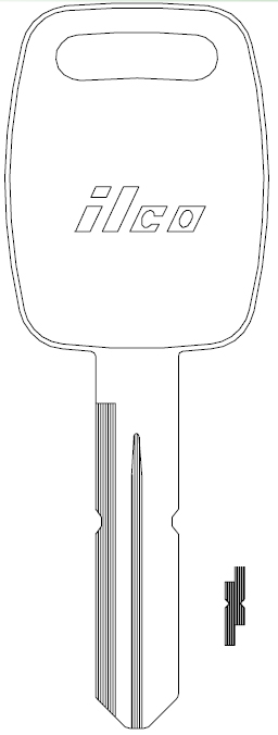 [K1994] Ilco K1994 Kenworth Key Blank B87