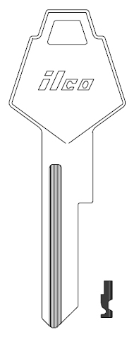 [P1770U] Ilco Y152 Chrysler Key Blank P1770U