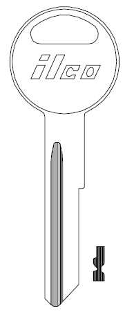 [S1770U] Ilco Y149 Chrysler Key Blank S1770U