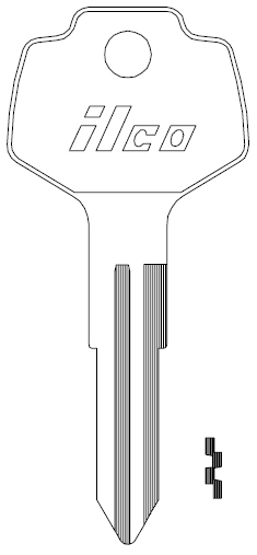[X123  DA25] Ilco X123 Key Blank DA25