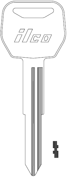 [X265] Ilco X265 Honda Key Blank HD109