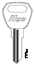 [1645R] Ilco 1645R Fulton Hitch Key Blank