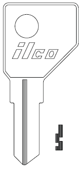 [1671] Ilco 1671 Hickory / First Watch Key Blank