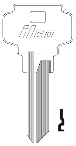 [D1054K] Ilco D1054K Key Blank DE6