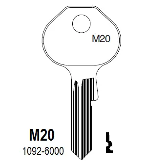[M20] M20 Master Key Blank – M6000B