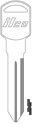 [P1107] Ilco P1107 Key Blank B89