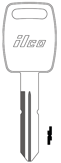 [P1108] Ilco P1108 Key Blank B88