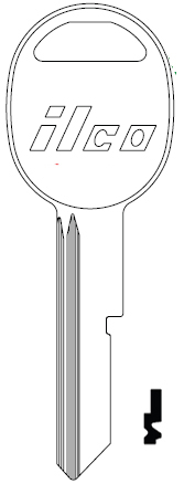 [S1098K] Ilco S1098K GMC Key Blank B47