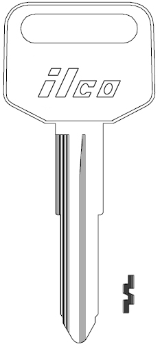 [X160] Ilco X160 Hyundai Key Blank HY2