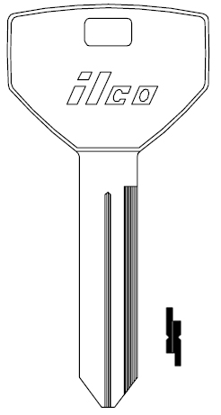 [Y154] Ilco P1789 Chrysler  Key Blank Y154