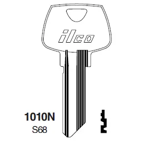 [1010N] 1010N Sargent Key Blank – S68